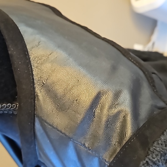 Anthropologie Elevenses Knit and faux leather jacket - Picture 13 of 13